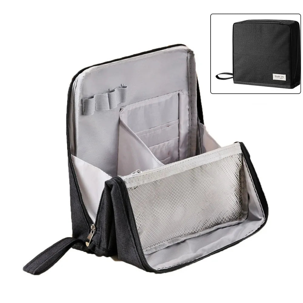 Standing Portable Makeup Bag with Large Capacity