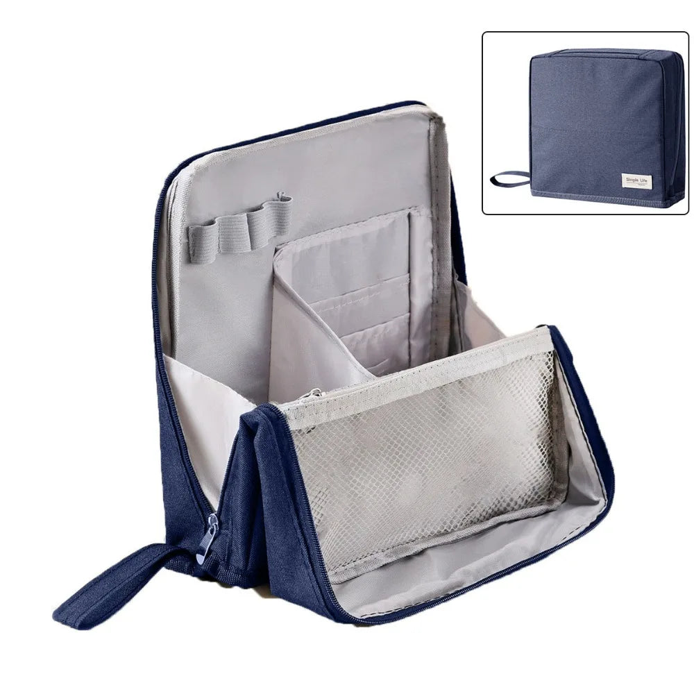 Standing Portable Makeup Bag with Large Capacity