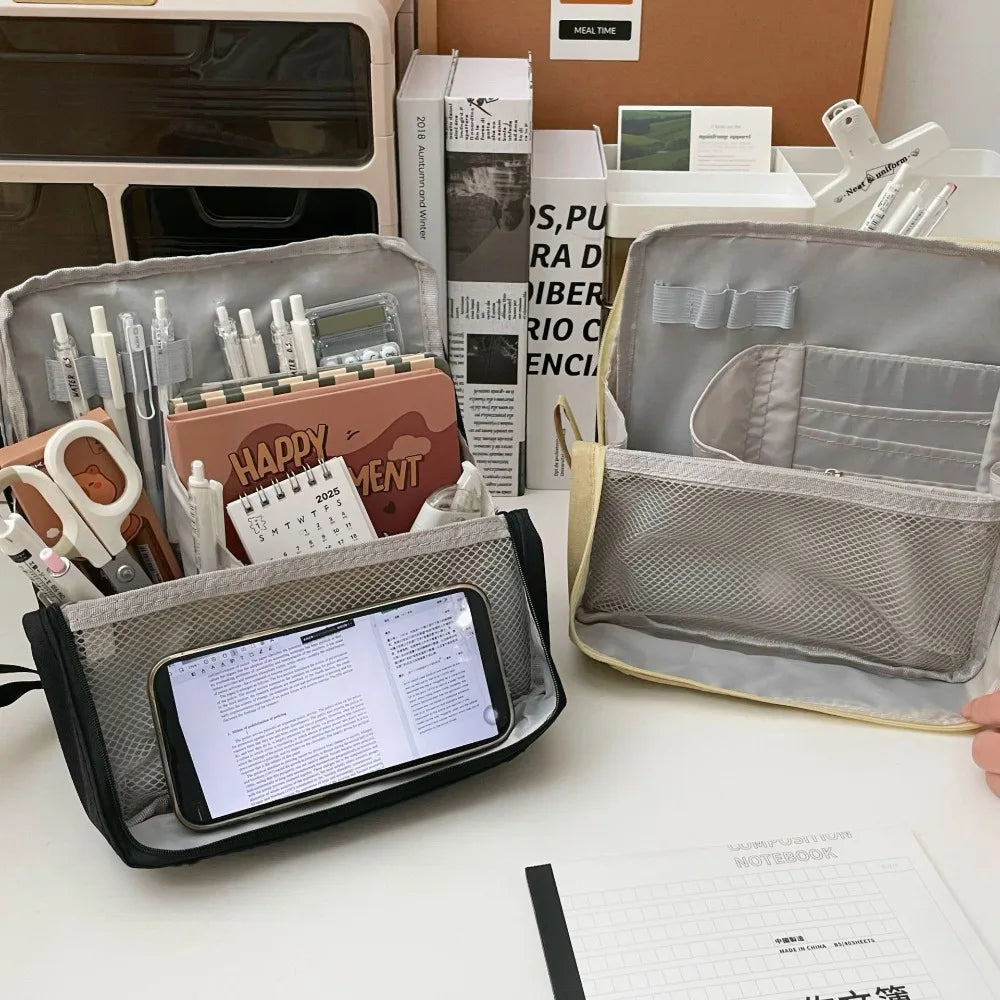 Standing Portable Makeup Bag with Large Capacity