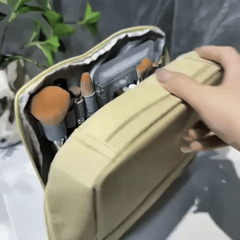 Standing Portable Makeup Bag with Large Capacity