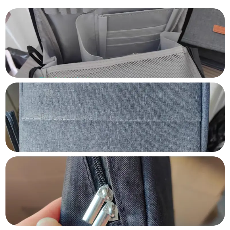 Standing Portable Makeup Bag with Large Capacity