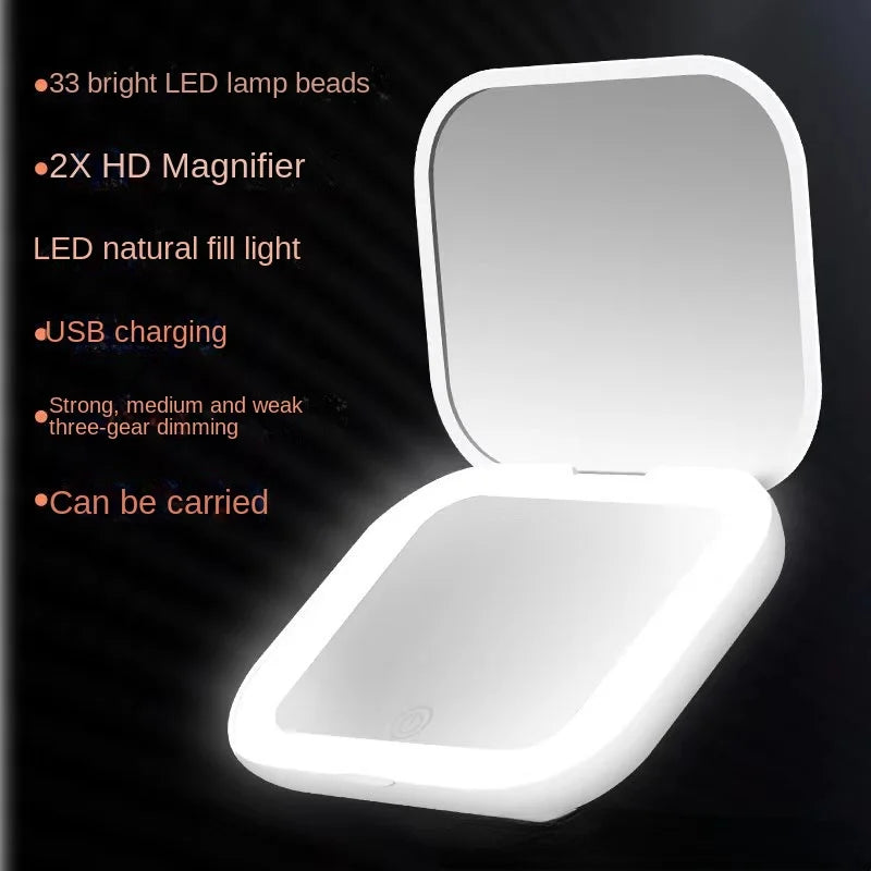 Compact LED Makeup Mirror